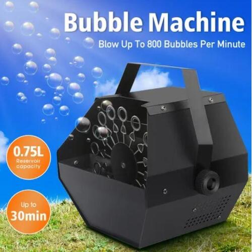 Portable Bubble Machine Electric Auto Bubbling Maker Party Supplies Birthday Dec