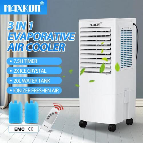 Maxkon 3In1 Evaporative Air Cooler Portable Purifier Humidifier Fan Cooler