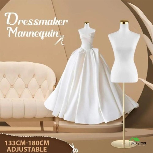 RETURNs Female Mannequin Model Torso Display Stand Manikin Dress Form 160-177CM White
