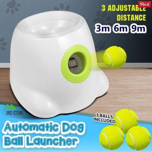 RETURNs AFP Dog Ball Launcher Thrower Automatic Tennis Fetch Throwing Machine Adjustable