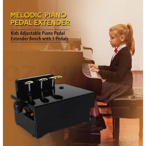Piano Pedal Extender Bench Footstool Platform for Kids Height Adjustable