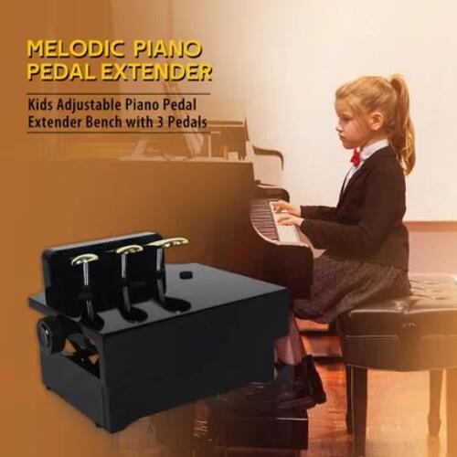 Piano Pedal Extender Bench Footstool Platform for Kids Height Adjustable