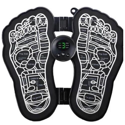 Electric Foldable Foot Massager Mat Leg Vibration Massage Pad Muscle Stimulator