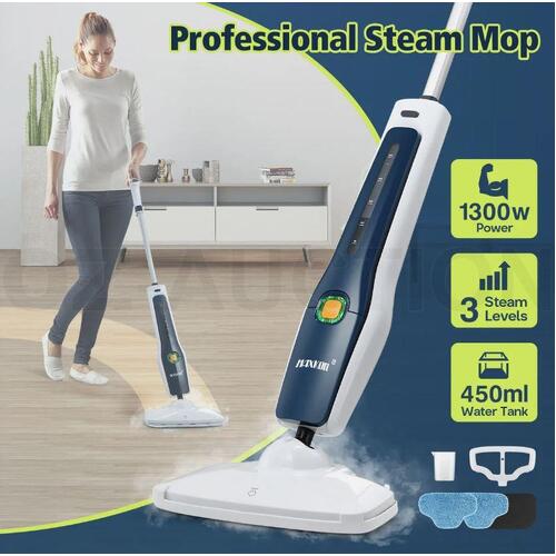 Maxkon Professional Steam Mop Cleaner Floor Cleaning Steamer 1300W with 3 Steam