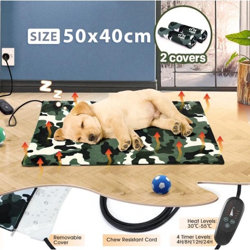Heated Pet Bed Cat Dog Mat Electric Blanket Warming pad Thermal Protection