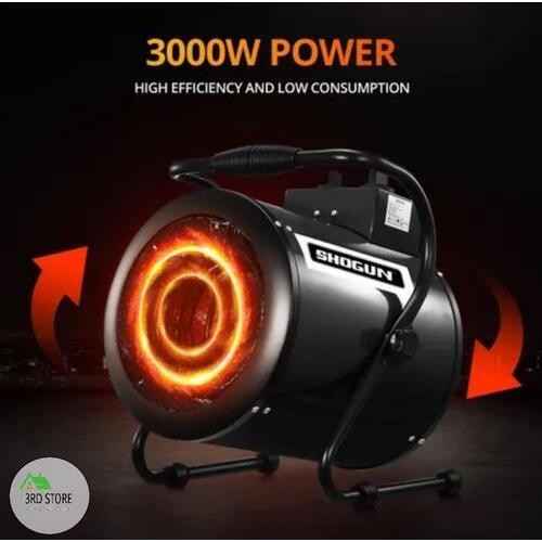 Electric Instrial Fan Heater 2in1 Portable Air Warm 3000W Fast Heat Air Blower
