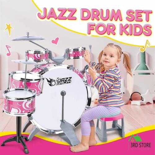 Kids Jazz Drum Play Set For Children Educational Jazz Set For Indoor Play Toy