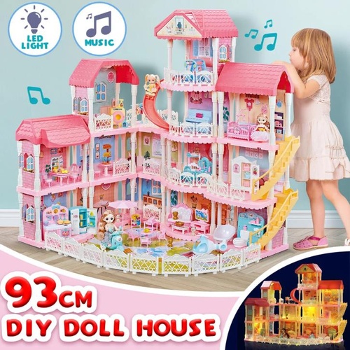 Doll House Barbie Dream Play Furniture Playhouses Toys Dollhouse Princess Castle