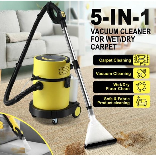 5in1 Carpet Cleaner Machine Wet Dry Floor Vacuum Cleaning Sofa Upholster 17Kpa