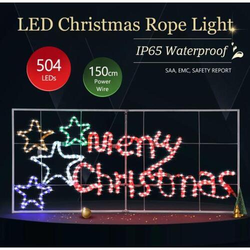 Solight Merry Christmas Light Xmas 504 LED Strip Decoration Indoor Outdoor Party