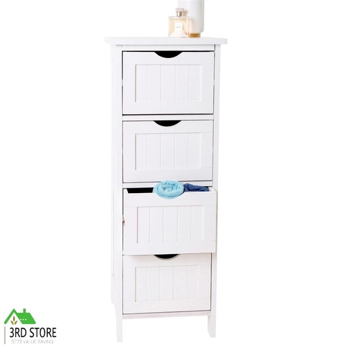 Maine 4 Drawer Multipurpose Bathroom Cabinet