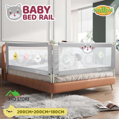 Kids Bed Rail Bedrail King Side Safety Guard Toddler Child Cot Fence Barrier