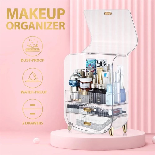 Makeup Storage Organiser Cosmetics Case Large Holder Jewellery Box Vanity Drawer