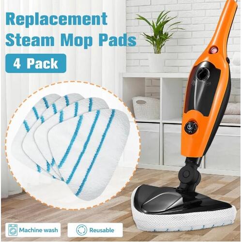 4 Pack Steam Mop Pads Replacement Cloths Floor for 14in1 Steamer Mop Cleaner