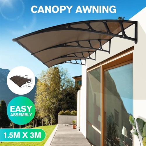 Window Door Awning Outdoor Patio Canopy Deck Balcony Porch House Cover Sun Shade
