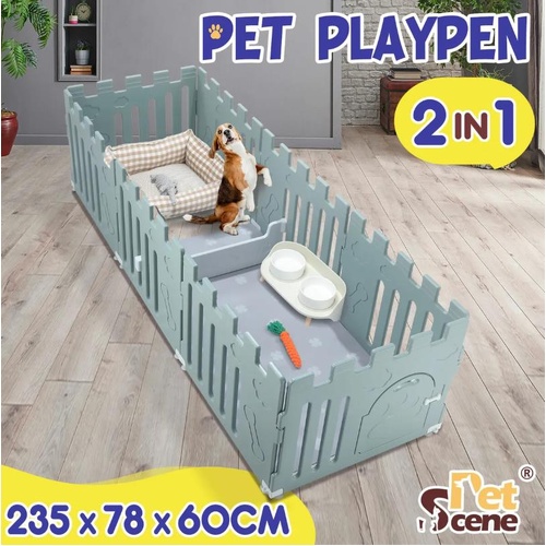 Dog Cat Pet Kennel Fence Cage Enclosure Playpen Crate Safety Gate Whelping Box
