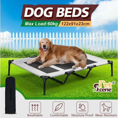 Dog Trampoline Bed Pet Sofa Cot Elevated Raised Extra Large Outdoor Camping