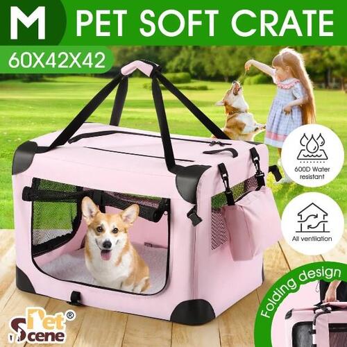 Soft Dog Crate Kennel Pet Cage Cat Travel Carrier Puppy Carry Bag Foldable Porta