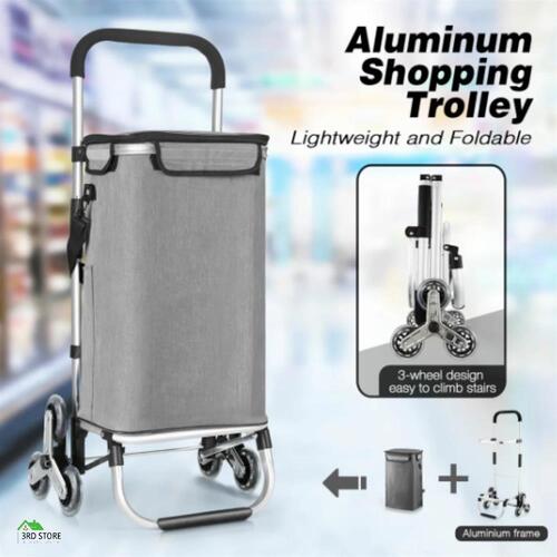 RETURNs Shopping Trolley Cart Wheeled Bag Storage Trolly Foldable Grocery Market Utility