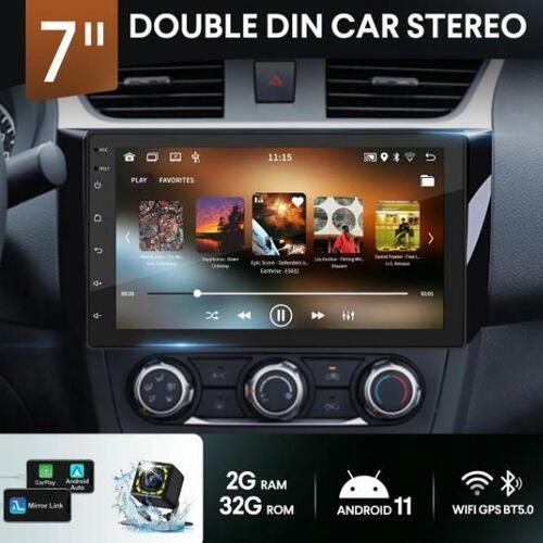 Car Stereo Radio Apple Carplay Android Auto Wifi GPS Double Din Head Unit 2+32G