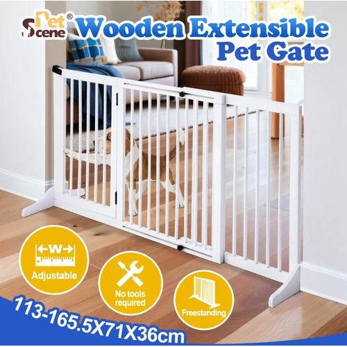 Pet Puppy Gate Dog Fence Safety Guard Indoor Wooden Playpen Foldable