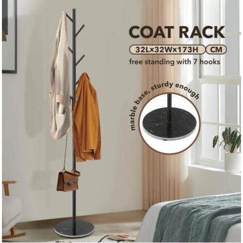 Coat Garment Rack Hall Storage Stand Shelf Hook Hanger Hat Holder Closet Organiz