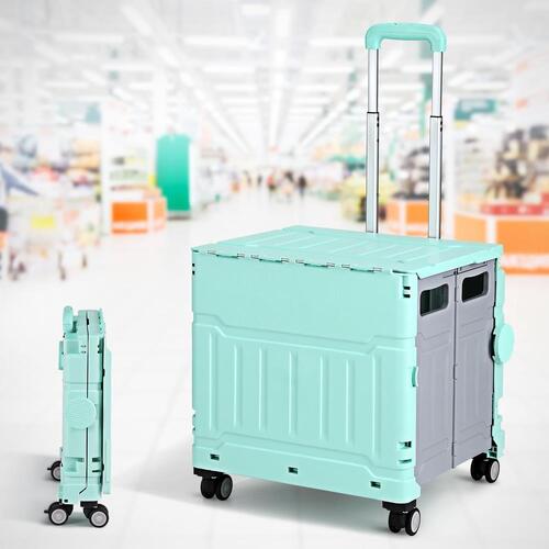 Foldable Shopping Cart Trolley Grocer Rolling Utility Luggage Bag Market Travel