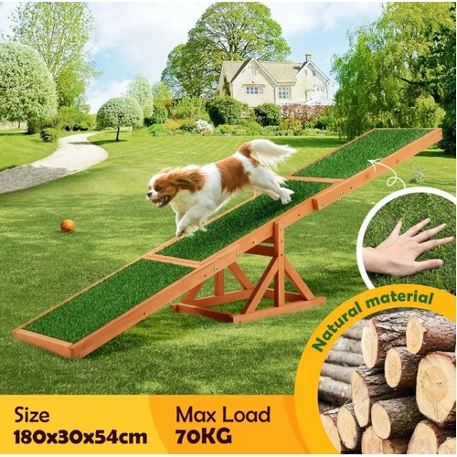 Petscene Pet Seesaw Dog Obedience Training Puppy Sports Agility Outdoor Play