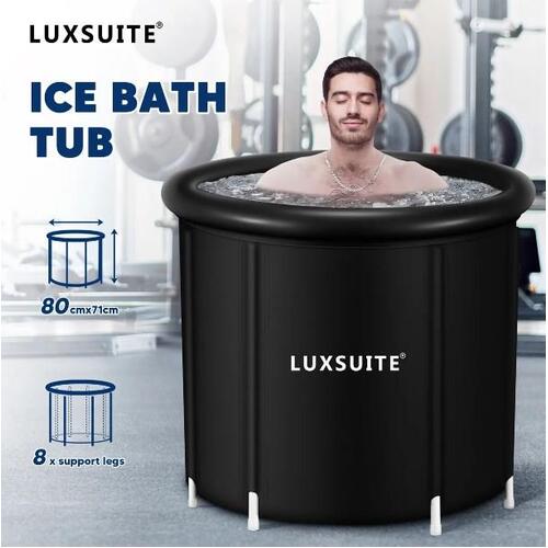 Portable Ice Bath Tub 300L Inflatable Hot Bathtub SPA Massage Athletes Outdoor