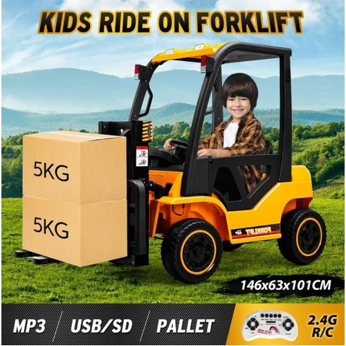Kids Electric Forklift RC Car Ride On Toy Vehicle Off Road Truck 12V Battery