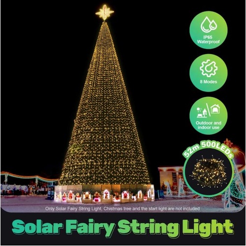 Solar Fairy String Light LED Xmas Falling Tree Decoration Colourful Christmas
