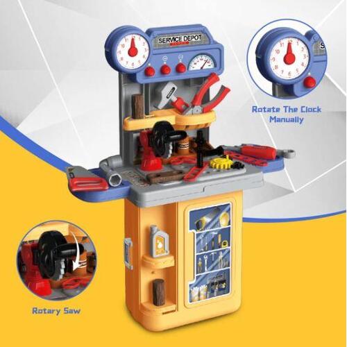 Kids Workbench Tool Bench Construction Toy Set Mobile 39pcs Educational Builder
