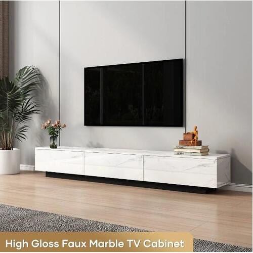 TV Cabinet Stand Unit Console Table 180cm Entertainment Center Bench Media Playe