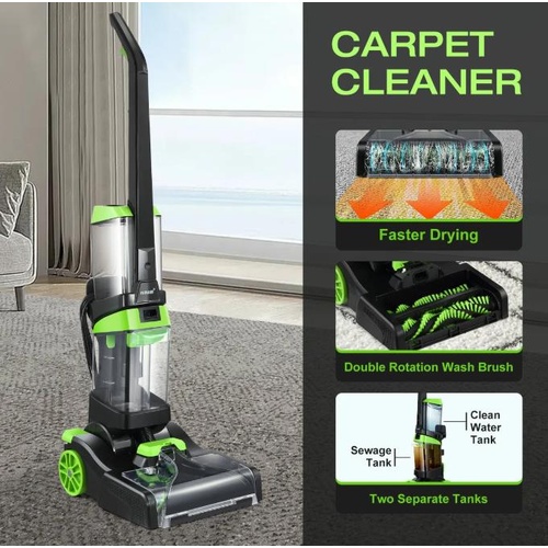 Carpet Cleaner Rug Professional Portable Vacuum Cleaning Machine w/ 2 Tank