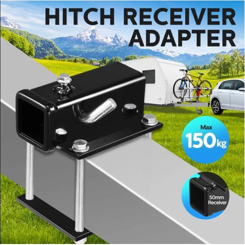 Trailer Hitch Receiver Adapter Universal Mount Caravan Bike Rack Cargo Carrier
