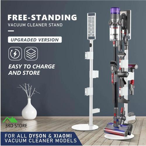 Freestanding Vacuum Cleaner Stand Cordless Storage Holder Organizer Rack Metal O