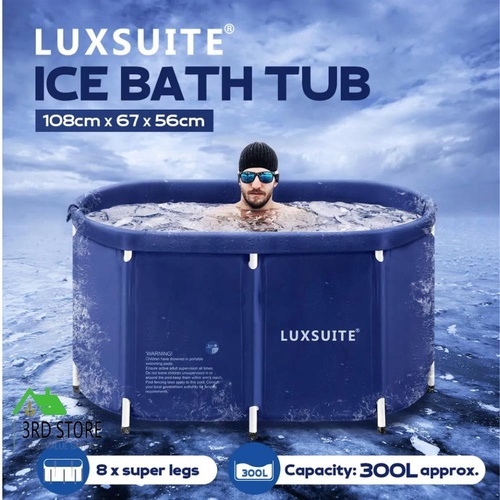Portable Bathtub Foldable Soaking Ice Bath Spa Tub Thickening Freestanding for A