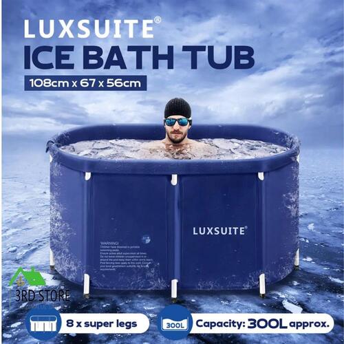 Portable Bathtub Foldable Soaking Ice Bath Spa Tub Thickening Freestanding for A