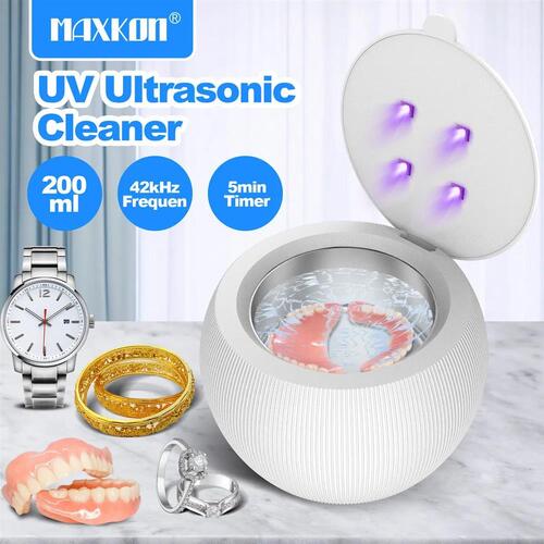 Ultrasonic UV Cleaner for Dentures Aligner Retainer Cleaning Device Machine
