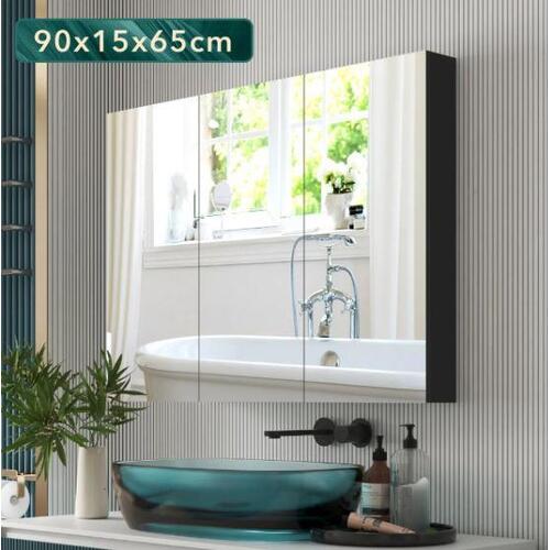 Bathroom Mirror Cabinet Medicine Shaving Storage Organiser Wall Shaver Cupboard