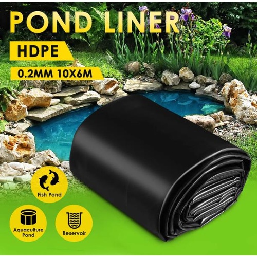 Pond Liner 10x6M Fish Waterfall Water Garden Pad Heavy Duty Flexible Reservoir