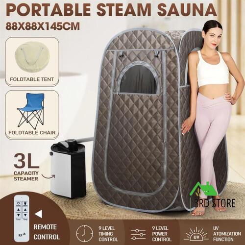 Sauna Steam Tent Foldable Steamer Heating Slimming Skin Spa Box Portable Room
