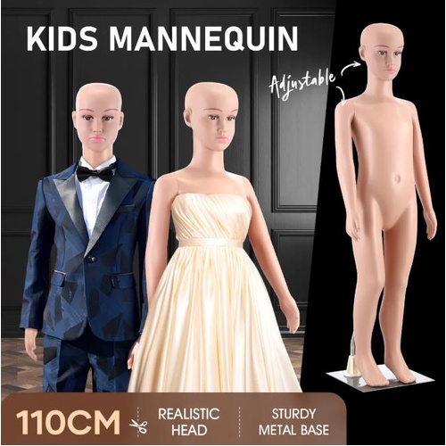 Child Mannequin 110cm Dress Form Display Showcase Clothing Model Manikin Dummy