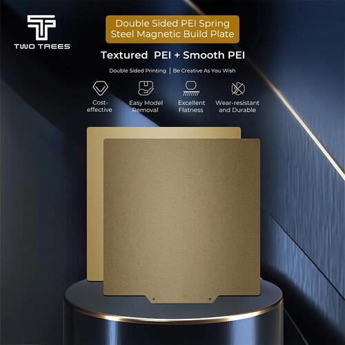 3D Printing PEI Sheet Build Plate 235x235mm Double Sided Smooth Textured Surface