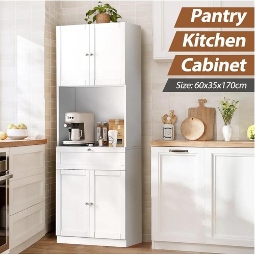 Kitchen Cabinet Pantry Cupboard Buffet Sideboard Storage Shelves Drawer Hutch