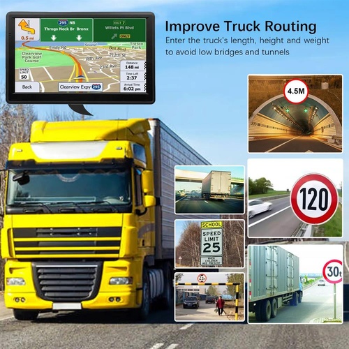 Truck RV GPS Navigation for Car with Driver Alerts Turn by Turn Directions Free