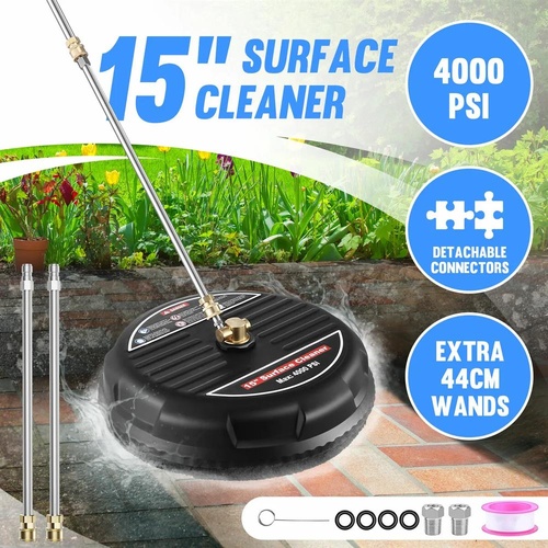 High Pressure Washer Surface Cleaner 15 Inch Concrete Driveway Scrubber 4000PSI
