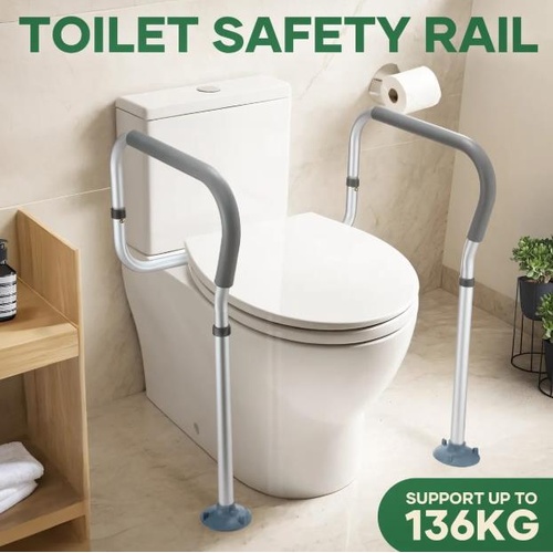 Toilet Safety Rail Bathroom Handrail Surround Frame Medical Aid Grab Bar