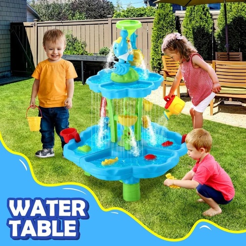 Water Table Waterfall Sand Pit Play Ground Playset Activity Centre Outdoor Toys