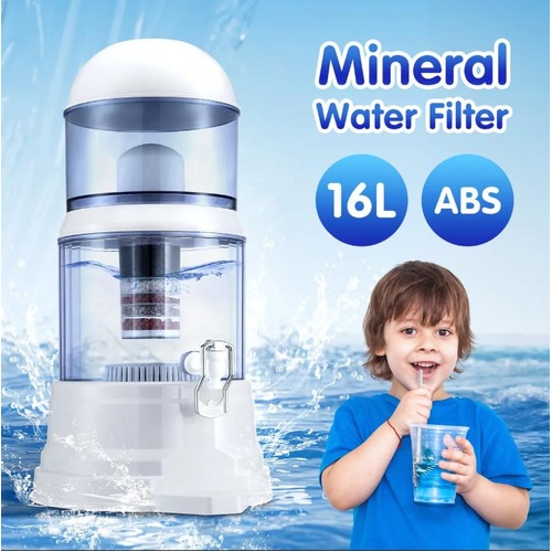 8 Stages Water Filter 16L Filtration Dispenser Countertop Home Office Purifier